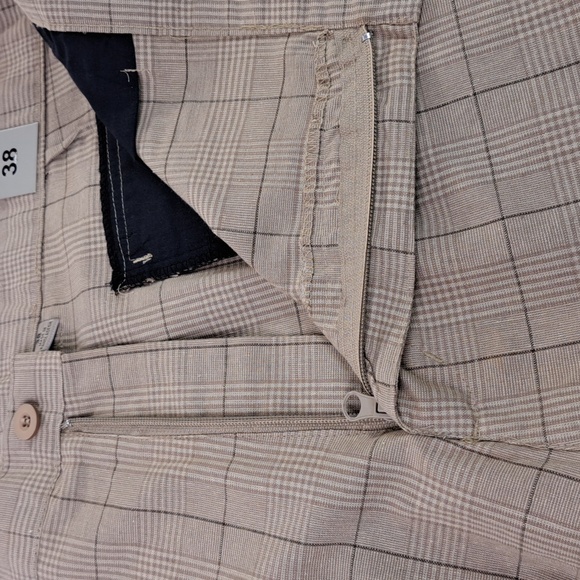 BurnSide Flat Front Golf Walking Plaid Tan Shorts Men's Size 38 - Picture 15 of 15